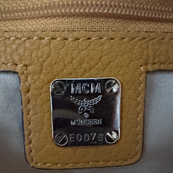 MCM Women's Satchel in Vibrant Orange - Picture 11 of 15